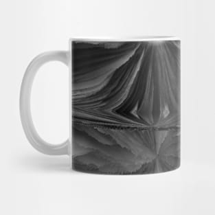 Goth Gray Lotus Floral 3D Paper Flower Mug